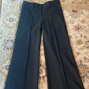 Theory wool women office pantsSize0Dark blue Wide legs.Modern.perfect condition